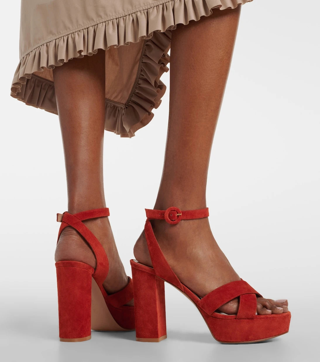 Gianvito Rossi - Sabrina suede platform sandals