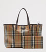 Beige Medium Canvas Highlands Tote Bag