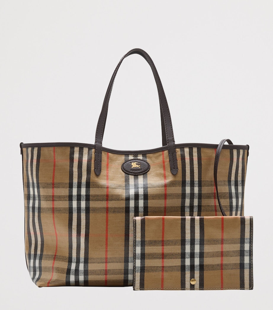 Beige Medium Canvas Highlands Tote Bag