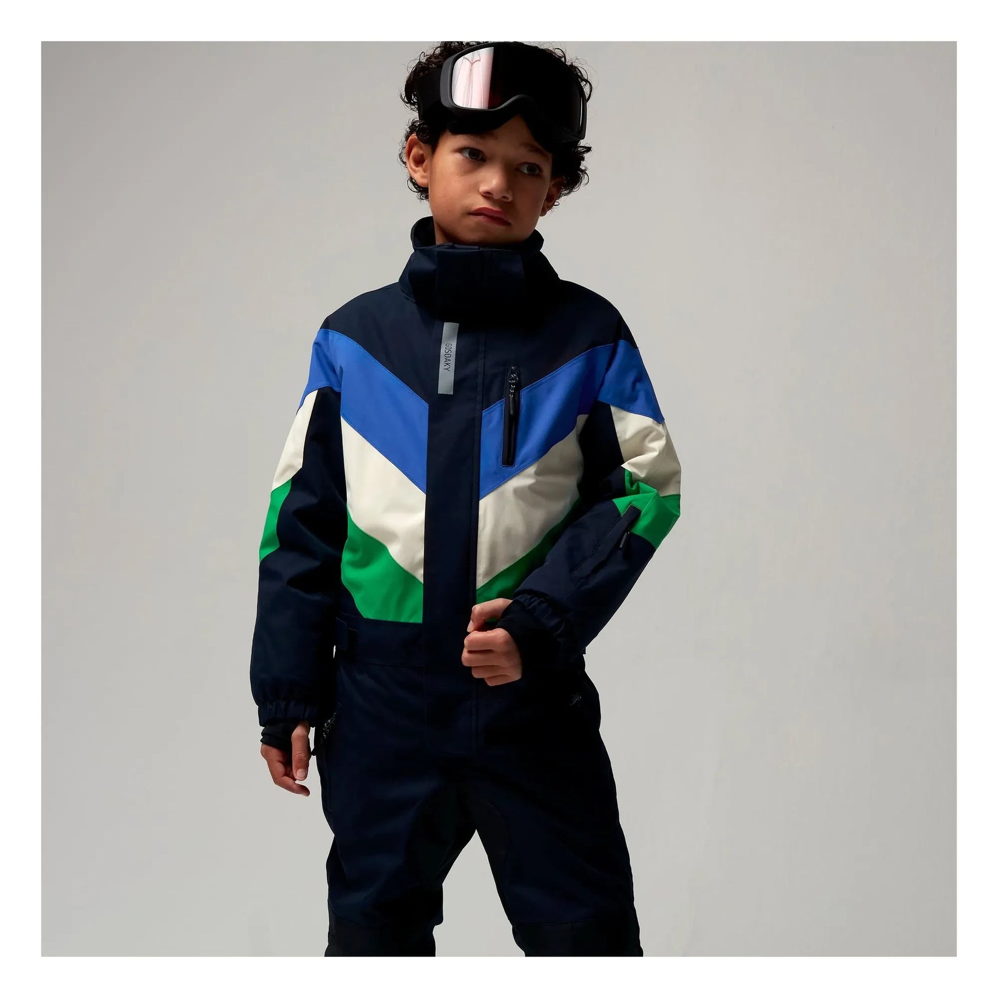 Gosoaky - Lazy Lama Waterproof Ski Suit | Navy blue