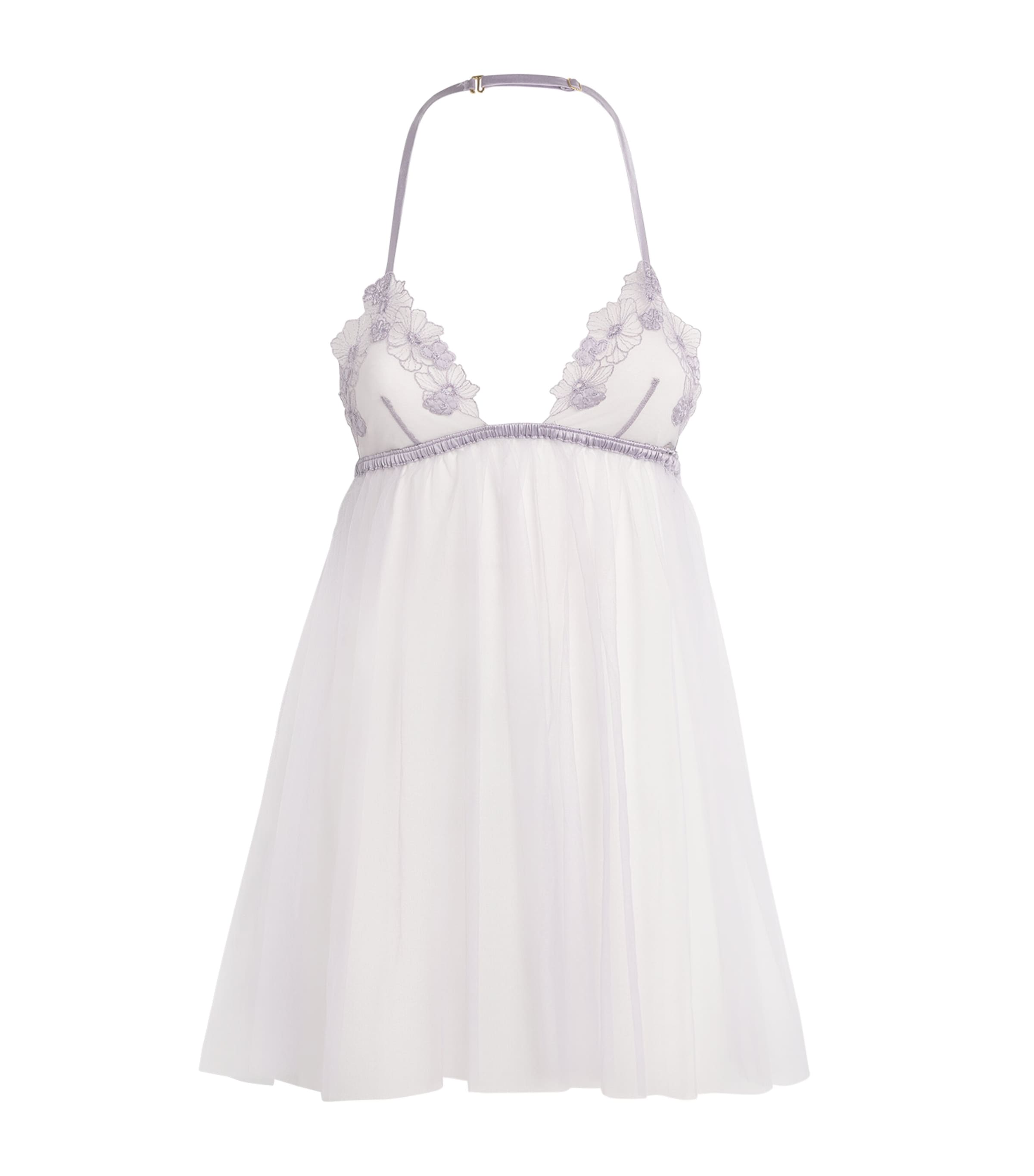 Kiki de Montparnasse Purple Floral-Lace Babydoll Dress