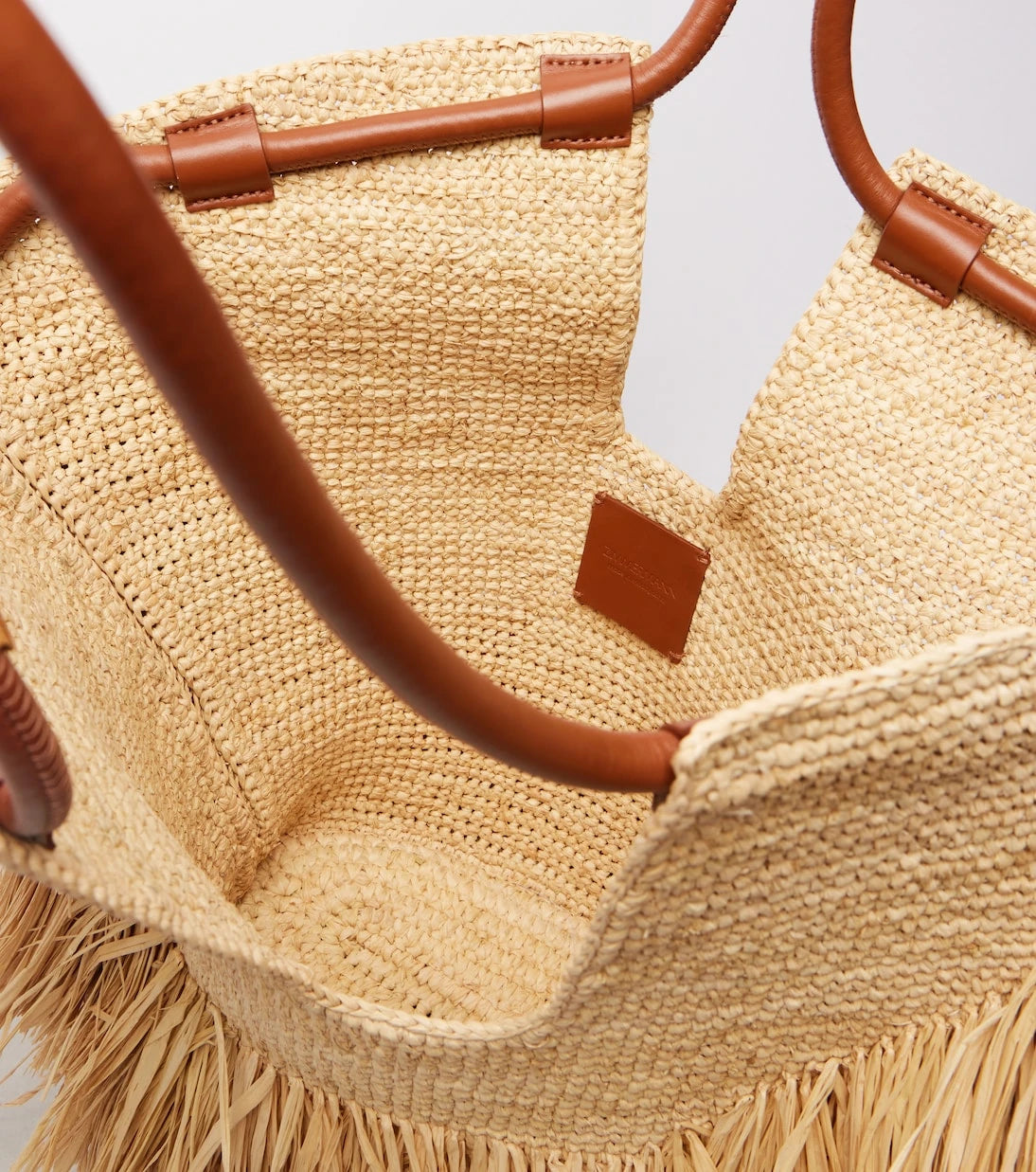 Zimmermann - Goldentime Medium raffia tote bag
