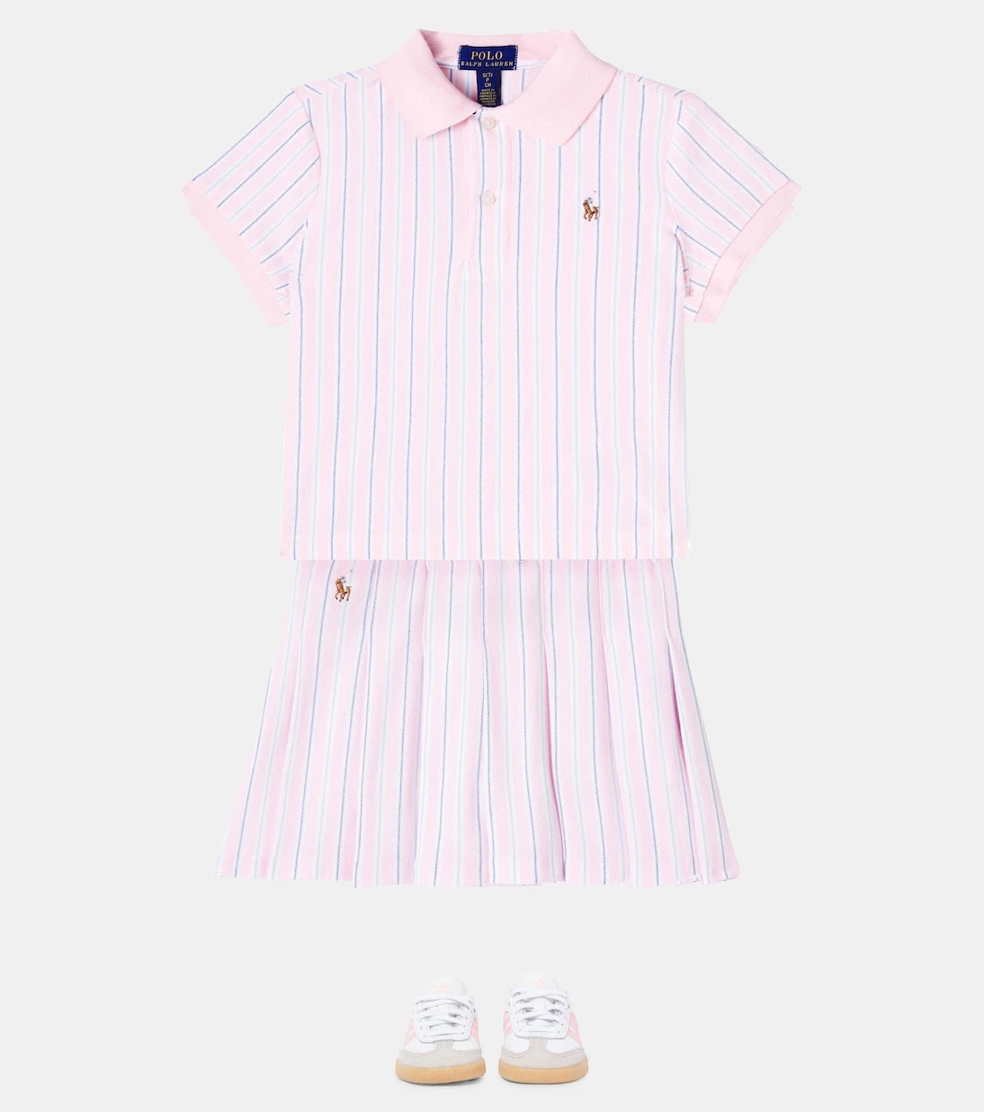 Polo Ralph Lauren Kids - تنورة قطنية مخططة