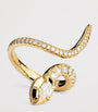 Yellow Gold and Diamond Sophia Snake Ring