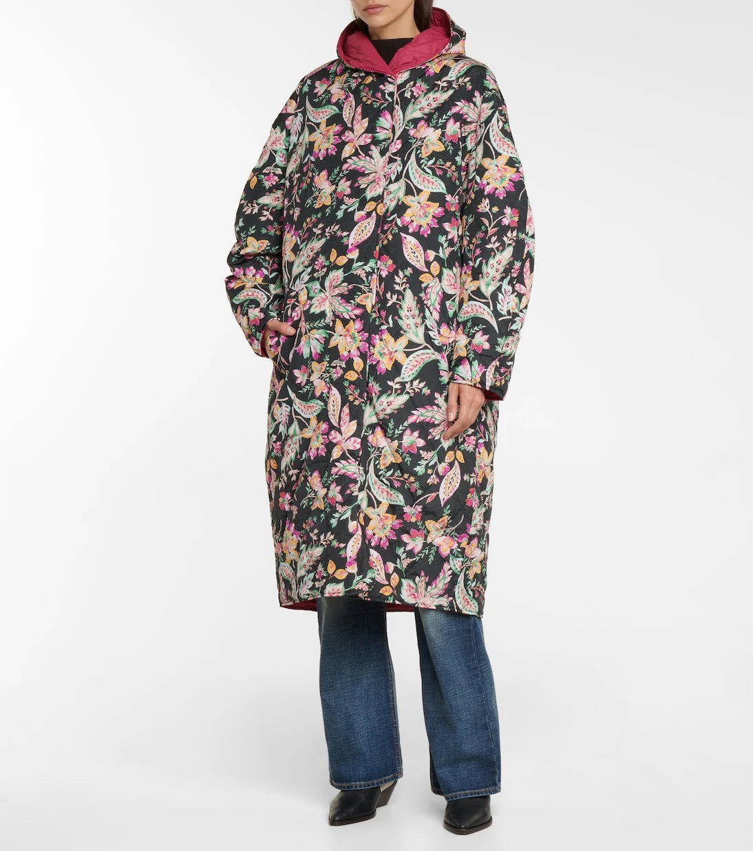 Marant Etoile - Dean reversible floral raincoat