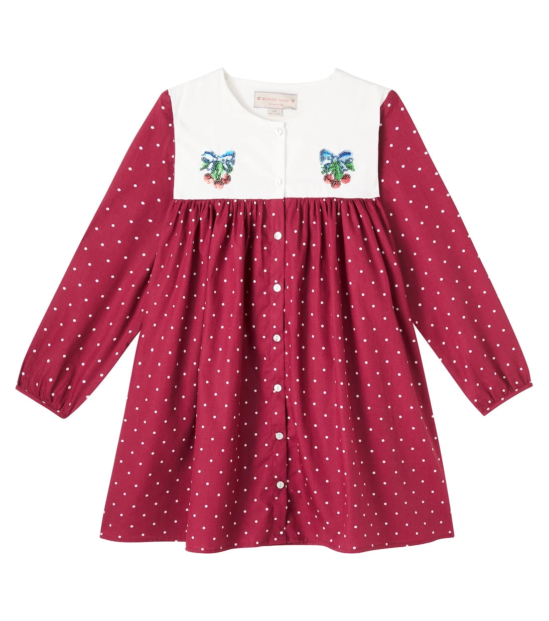 Konges Sløjd - Muna polka-dot sequined cotton dress