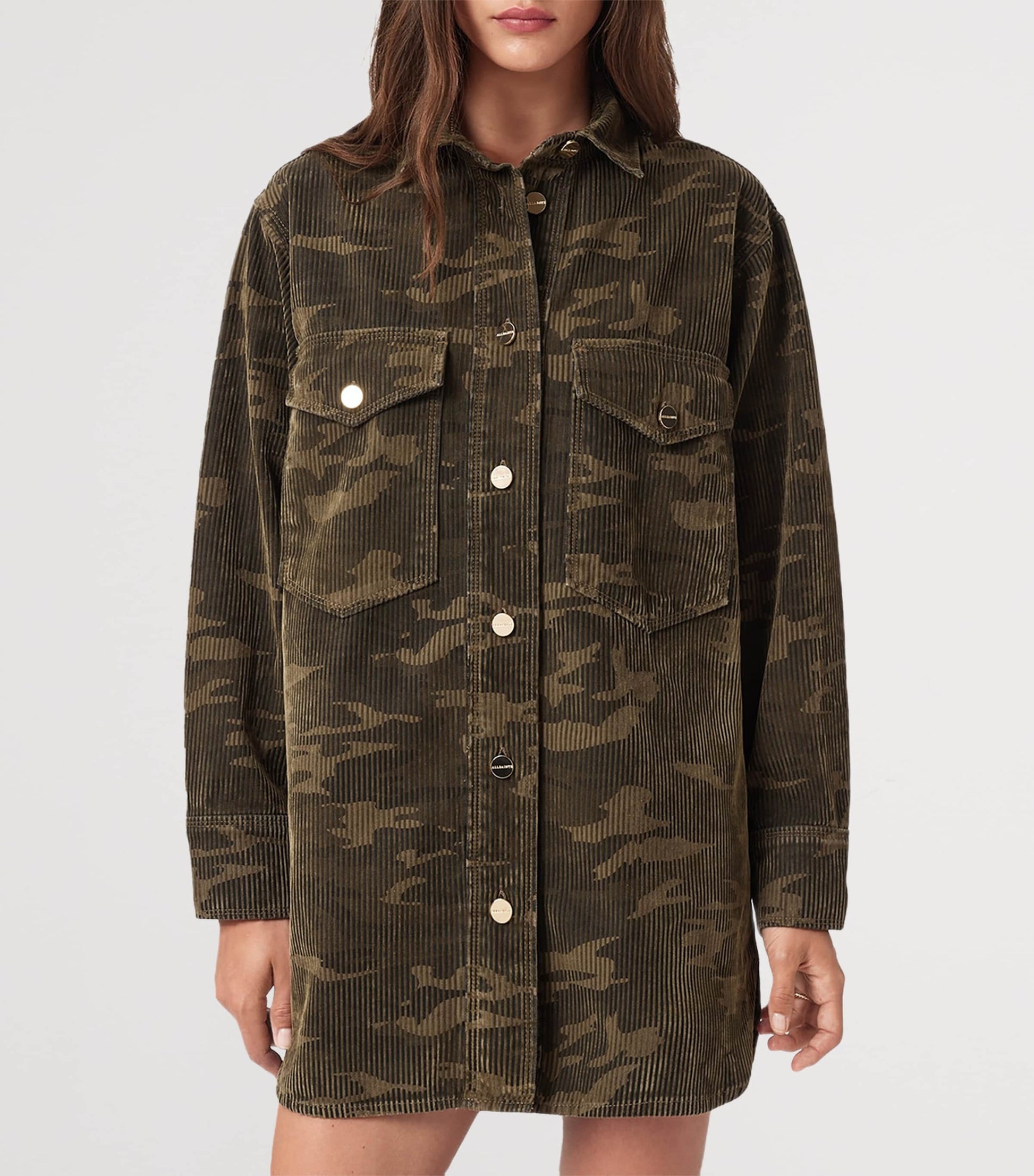 Green Denim Faye Shirt Dress