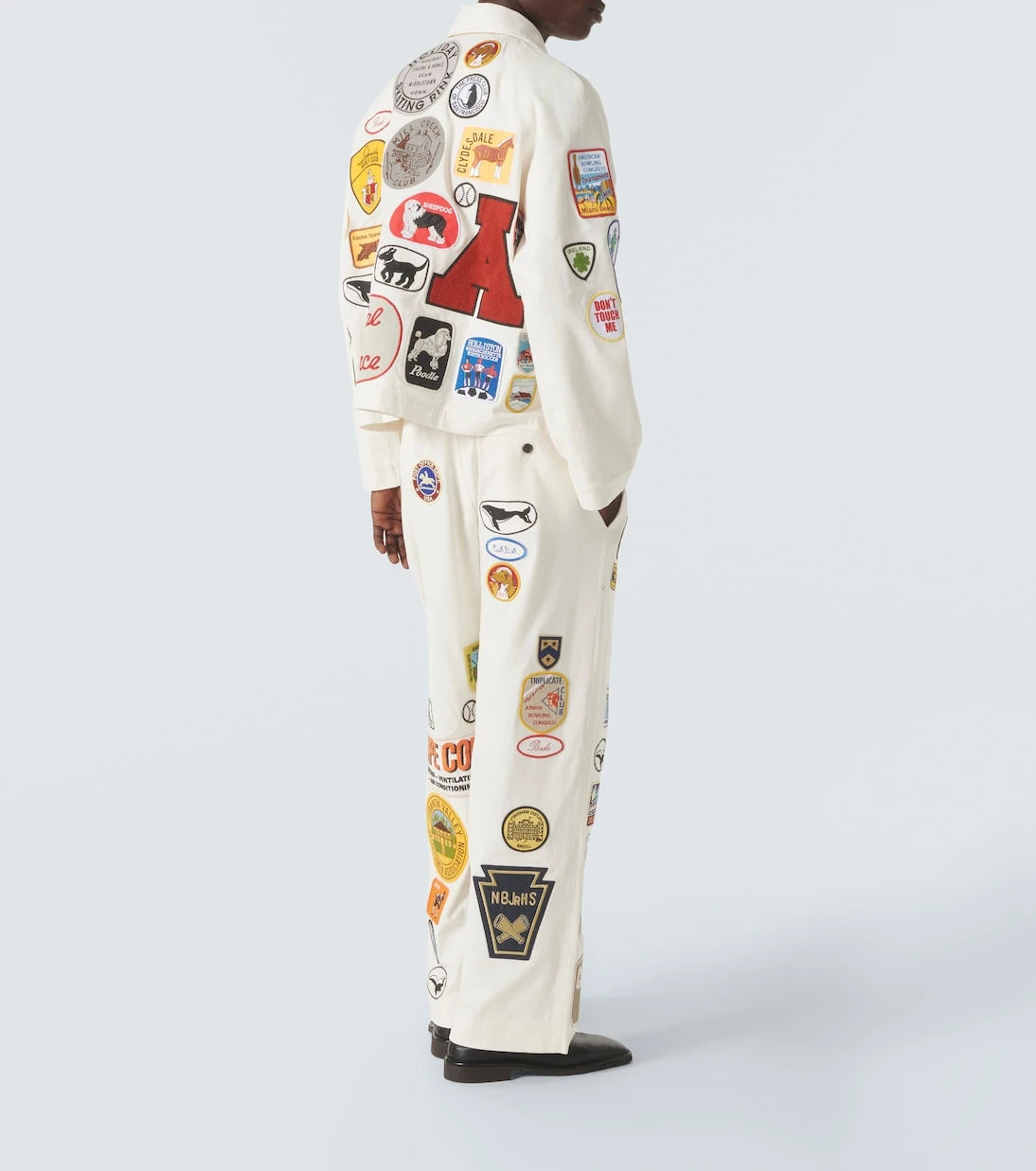 Bode - Cambridge patch-appliqué cotton canvas jacket
