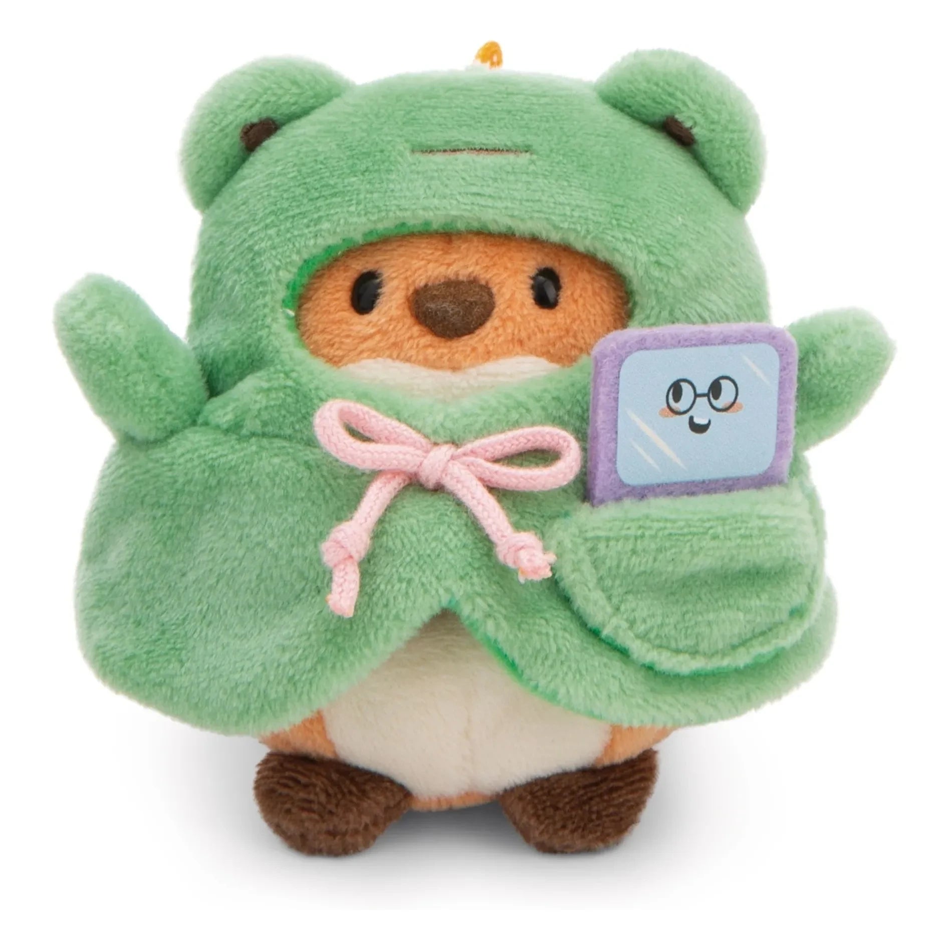 Nici - Geeks fox plush with frog disguise | Green