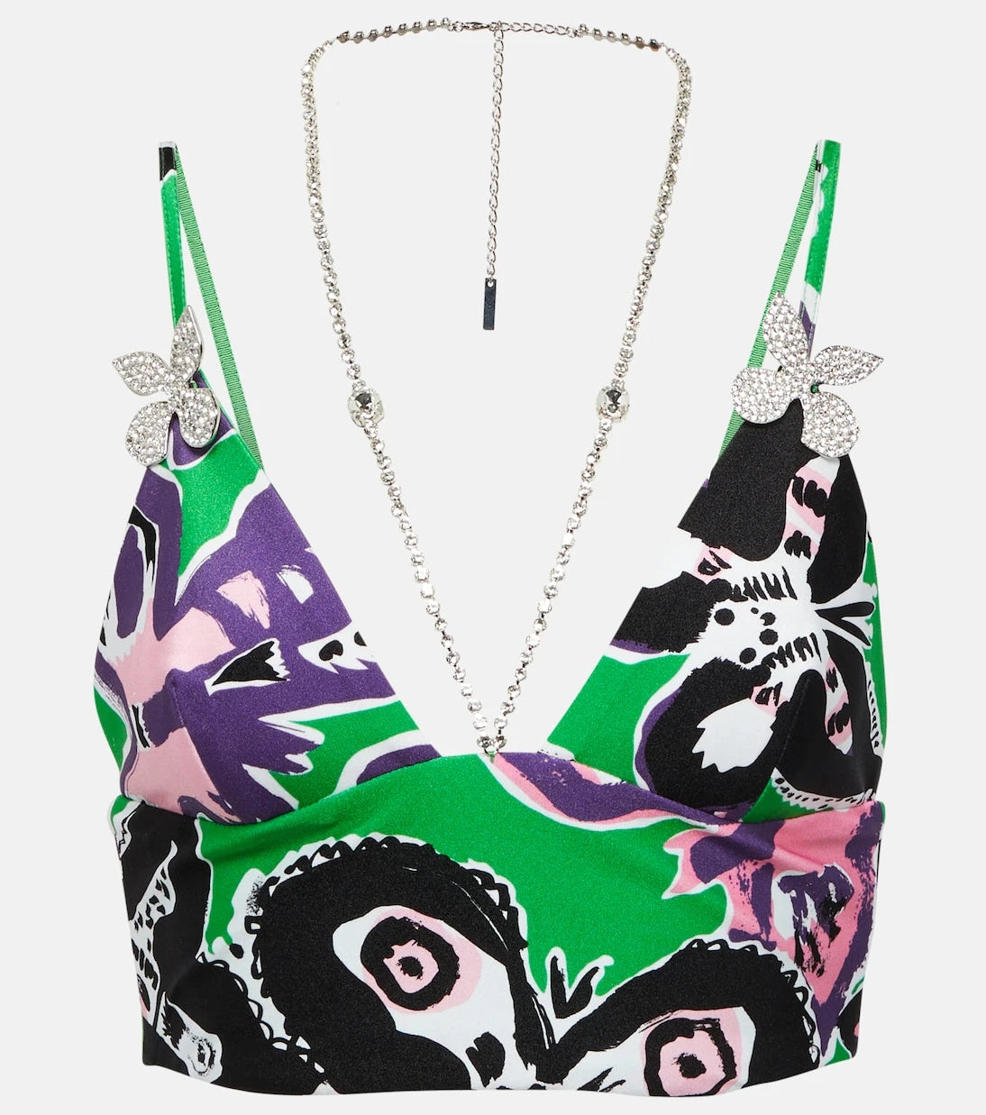 Area - Printed crop top