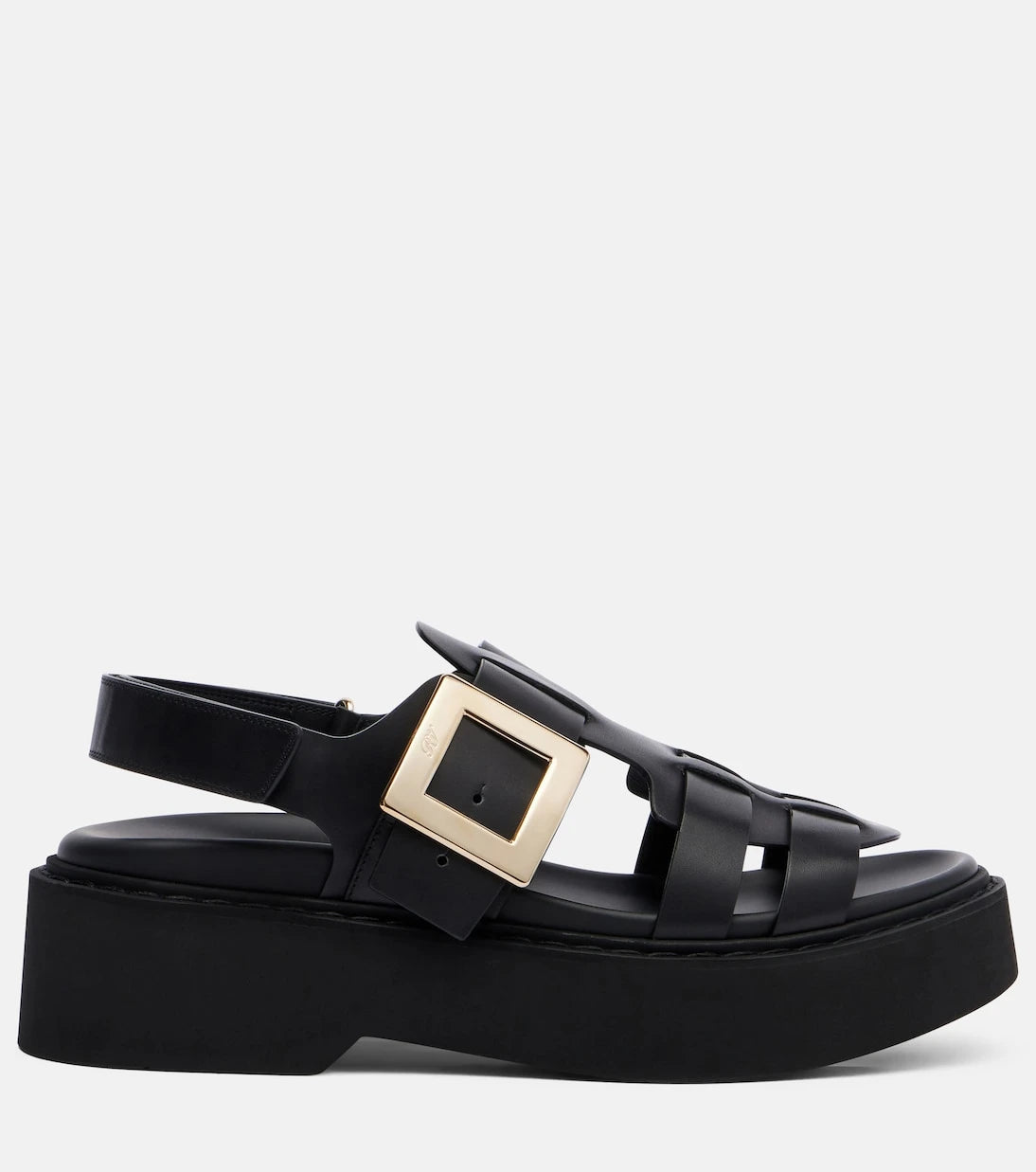Roger Vivier - صنادل Viv' Rangers الجلدية بنعل سميك