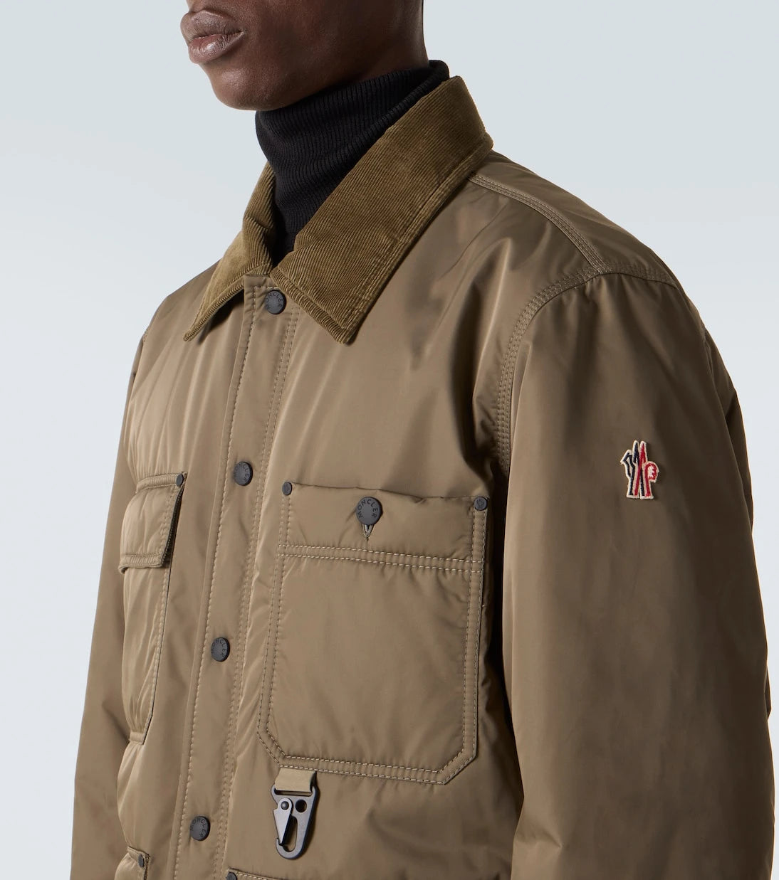 Moncler Grenoble - Waterton corduroy-trimmed down jacket