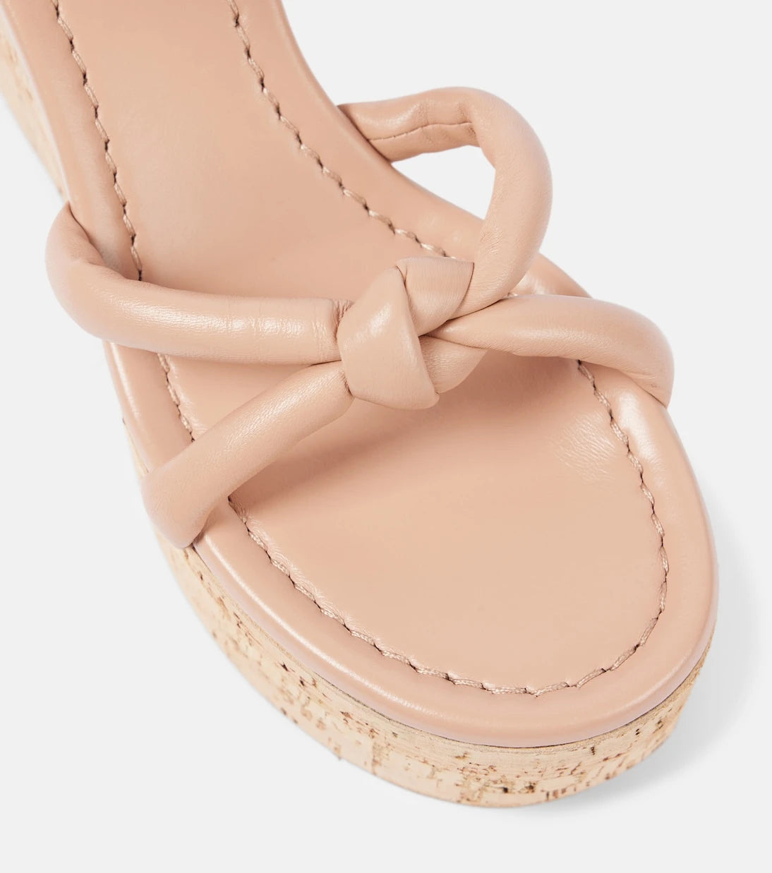 Gianvito Rossi - Leather wedge sandals