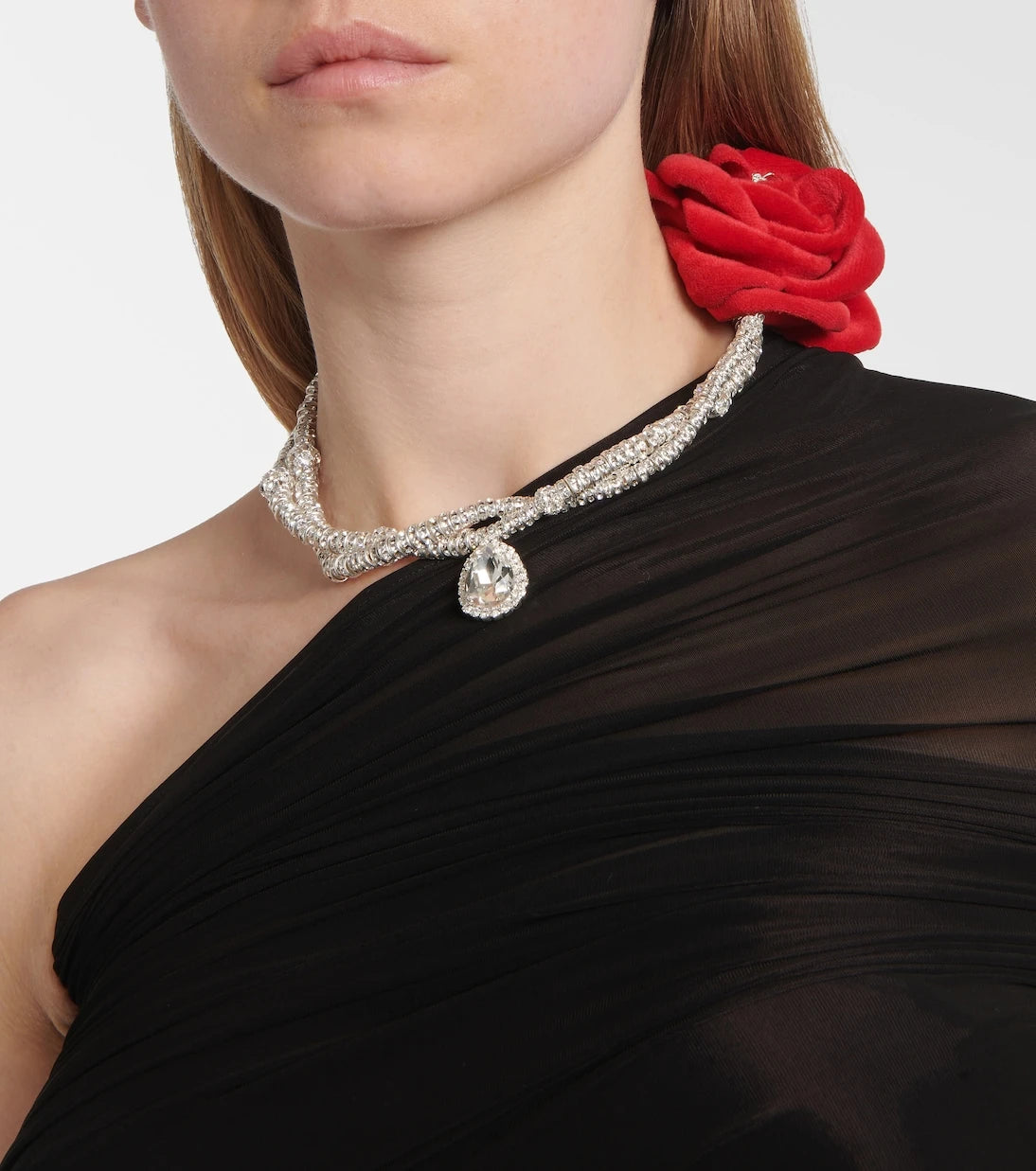 Magda Butrym - Floral-appliqué embellished necklace