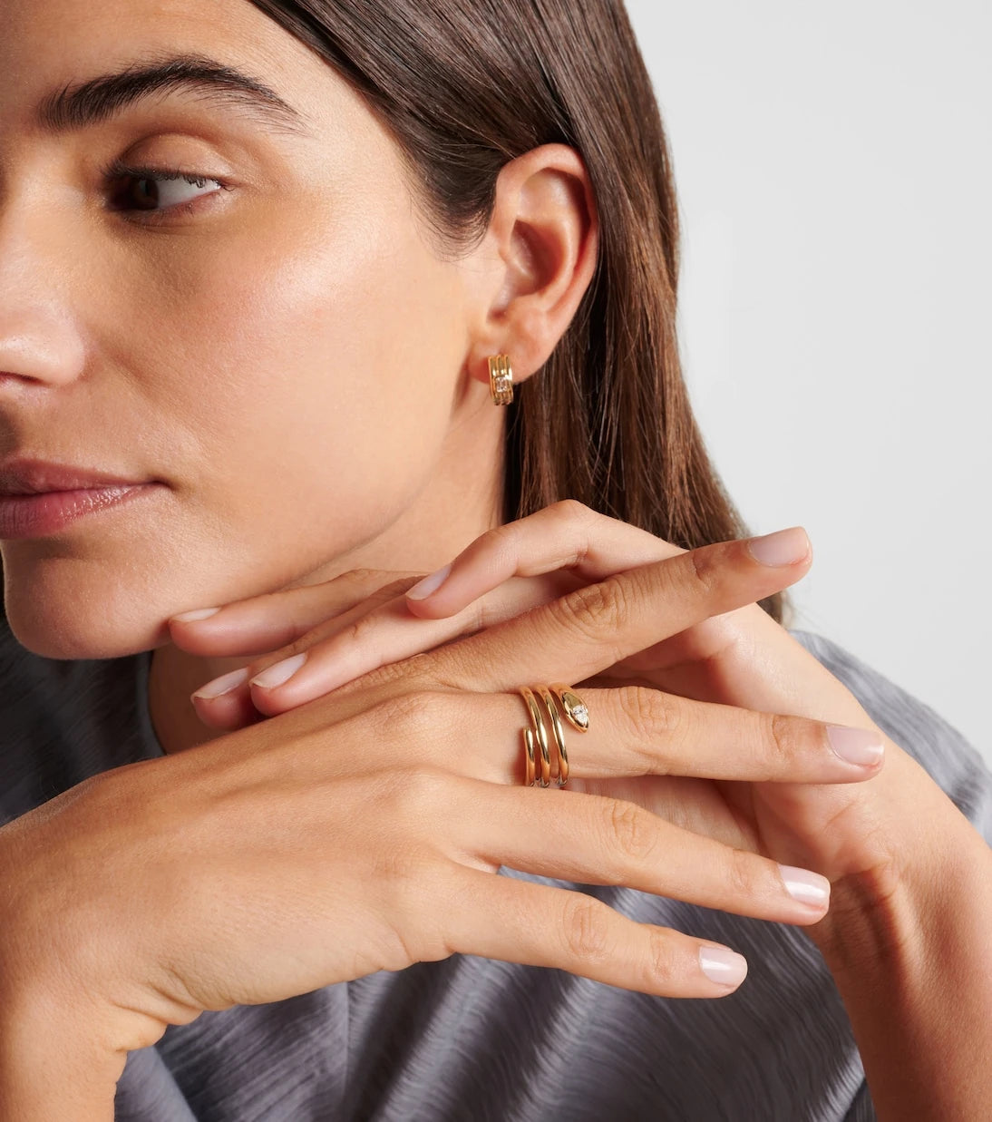 Stone and Strand - خاتم من الذهب عيار 14 قيراطًا مرصّع بالألماس