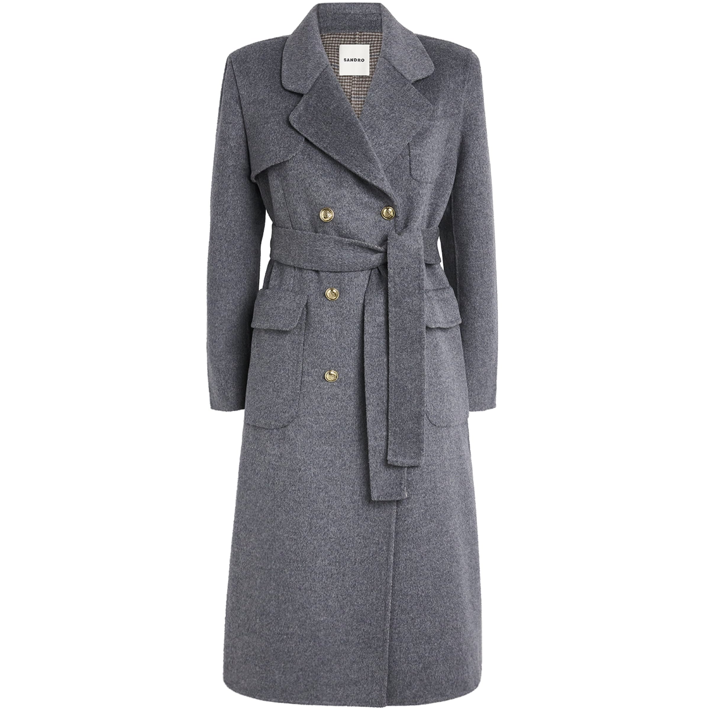 Wool-Blend Double-Faced Coat