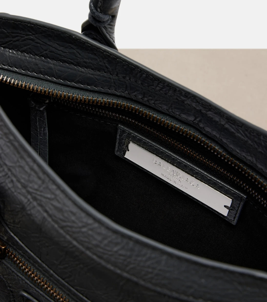 Balenciaga - Le City leather tote bag