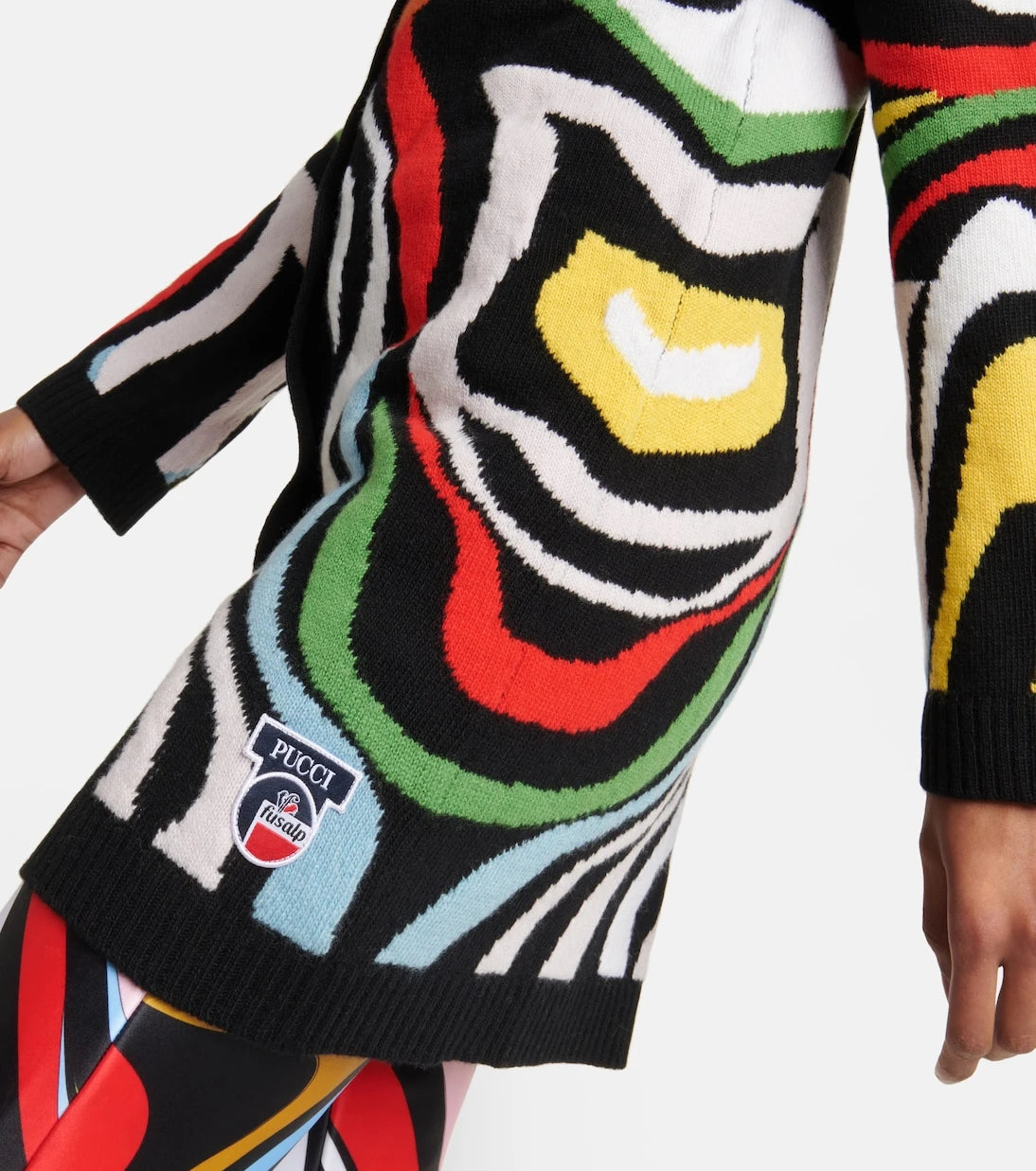 Pucci - x Fusalp intarsia wool cardigan