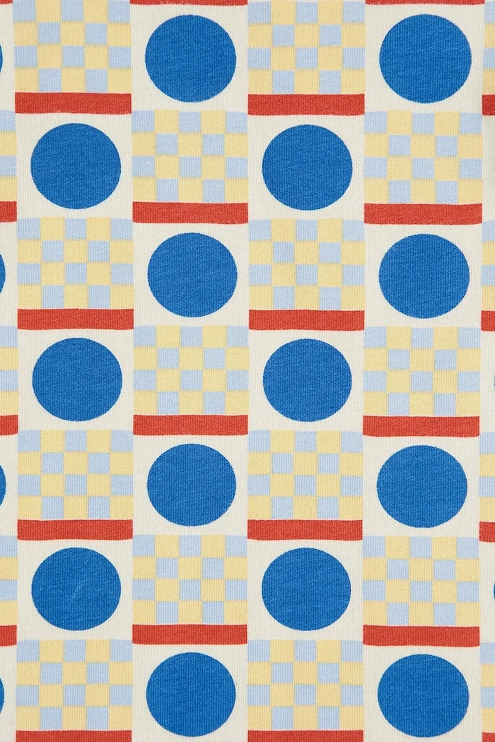 Bobo Choses Geometric Scacs Çocuk Uzun Kollu Bluz