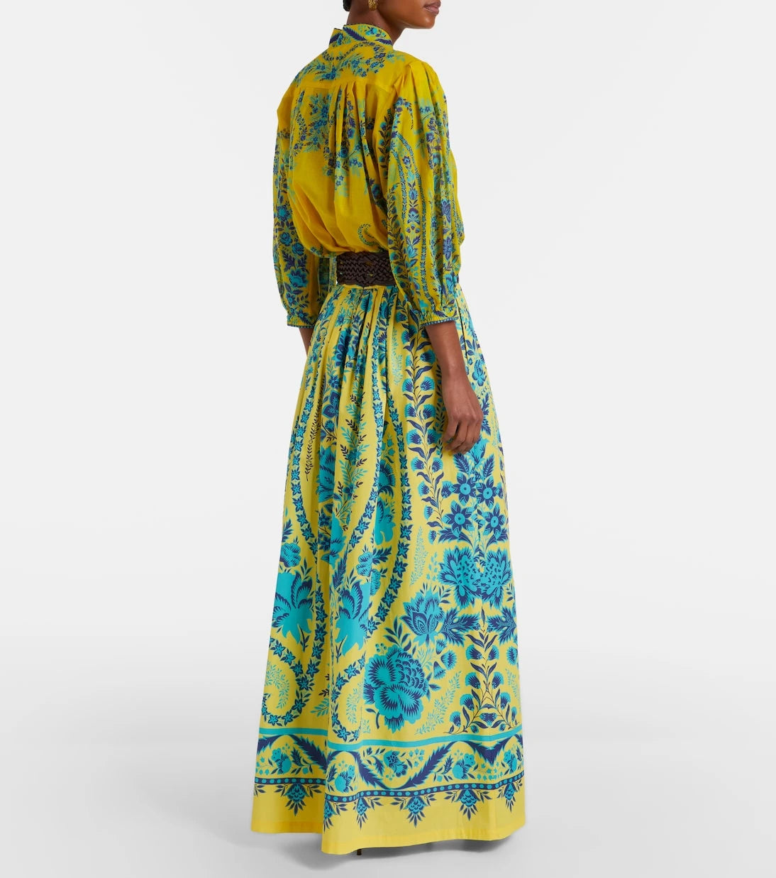 Etro - Printed cotton maxi skirt