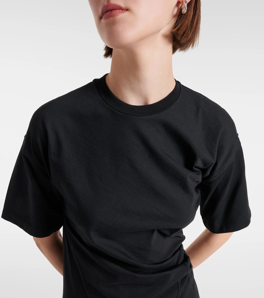 Toteme - Gathered cotton jersey T-shirt
