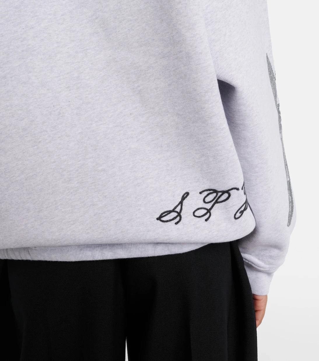 Jacquemus - Ane embroidered cotton sweatshirt