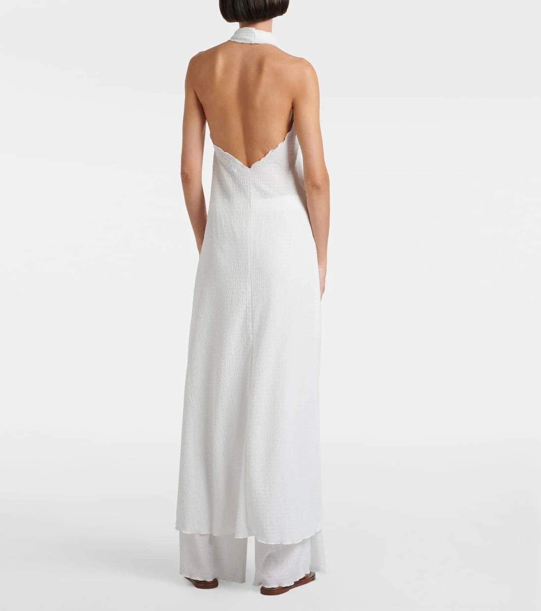 Jade Swim - Stella sheer halterneck maxi dress