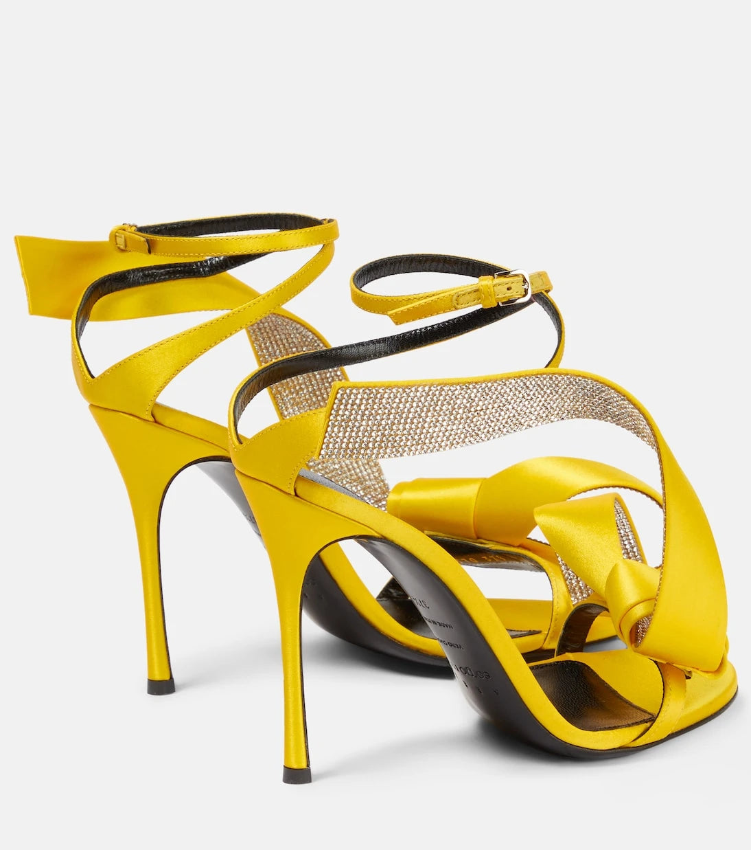 Area - x Sergio Rossi Marquise embellished satin sandals