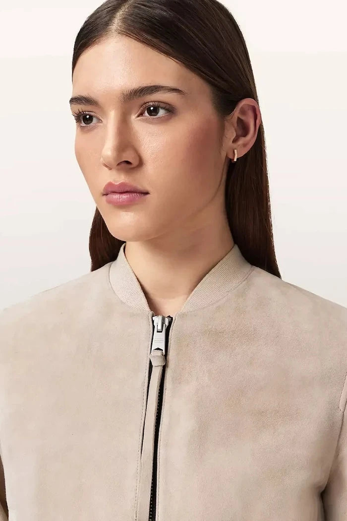 AllSaints дамско велурено яке бомбър ORTEN