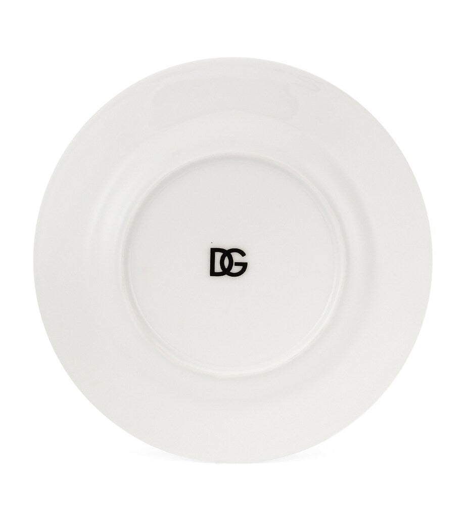 Set of 2 DG Logo Bread Plates (17cm)
