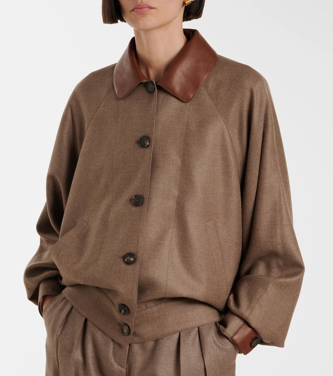 Loro Piana - Kiefer cashmere and silk bomber jacket