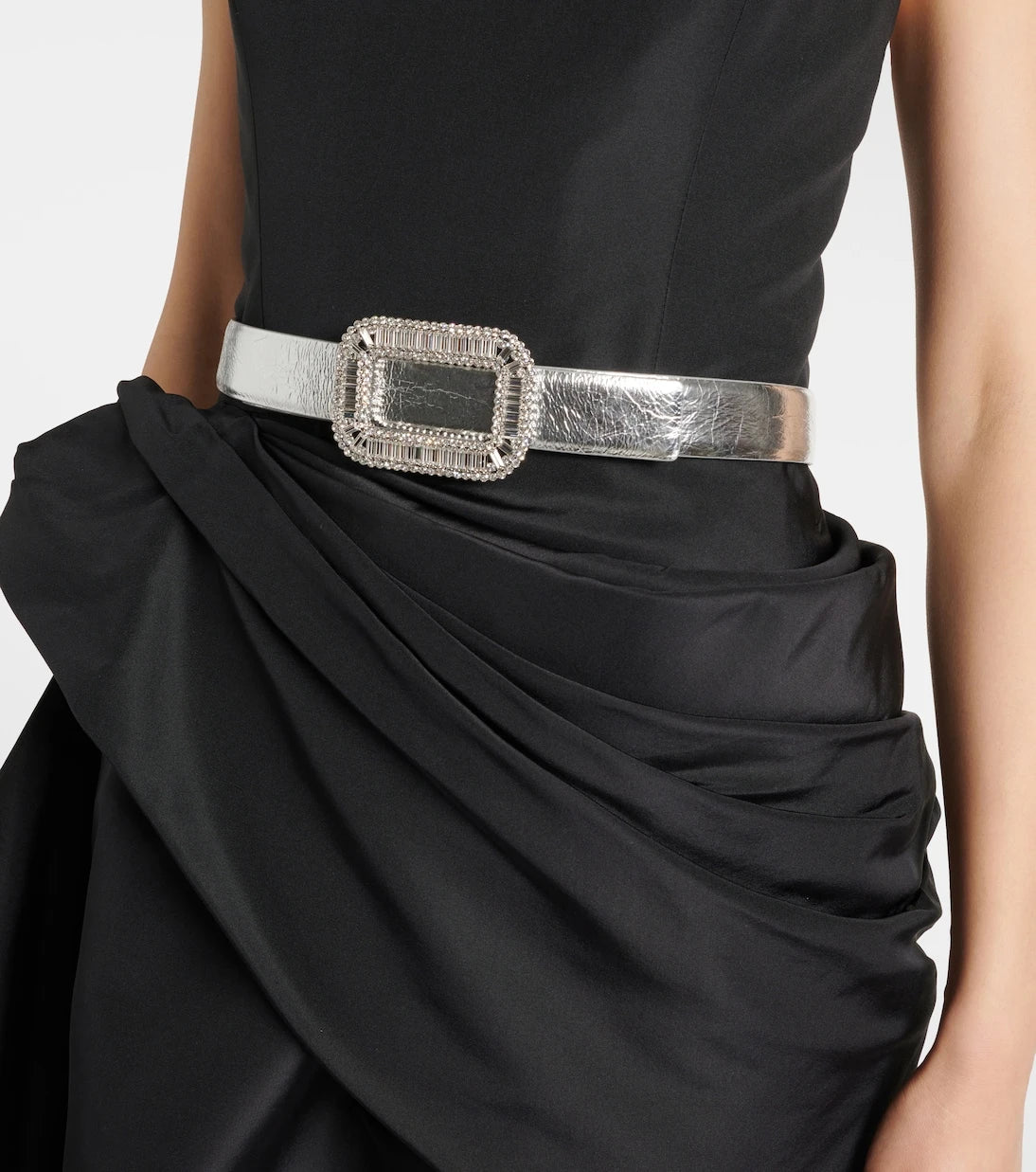Roger Vivier - حزام Pilgrim من الجلد اللامع