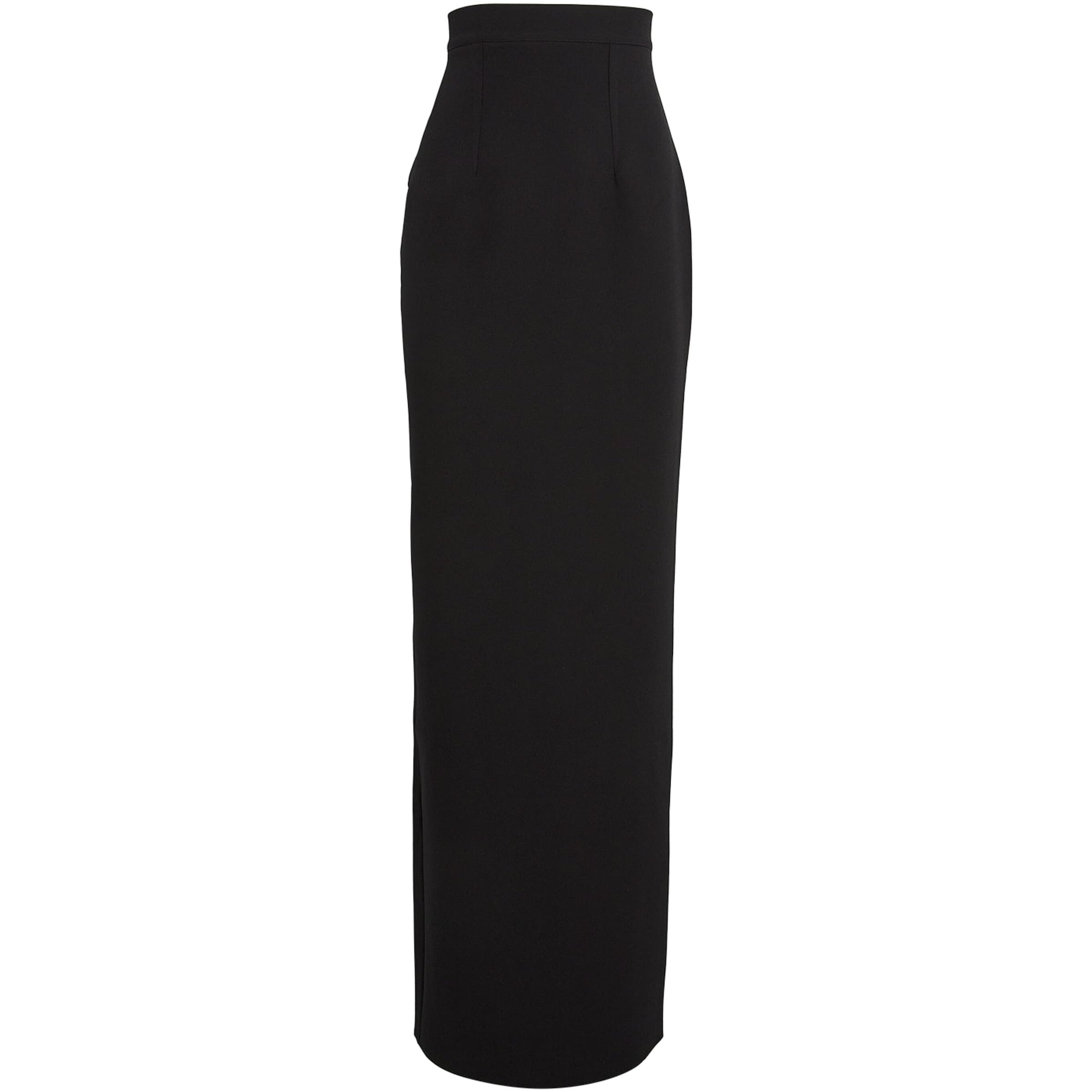 Safiyaa Black Crepe Sidha Maxi Skirt