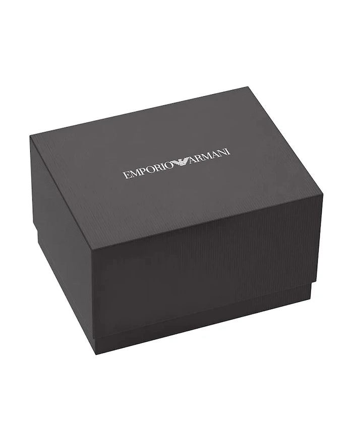 Emporio Armani Erkek Minimalist Saat ve Bileklik Seti