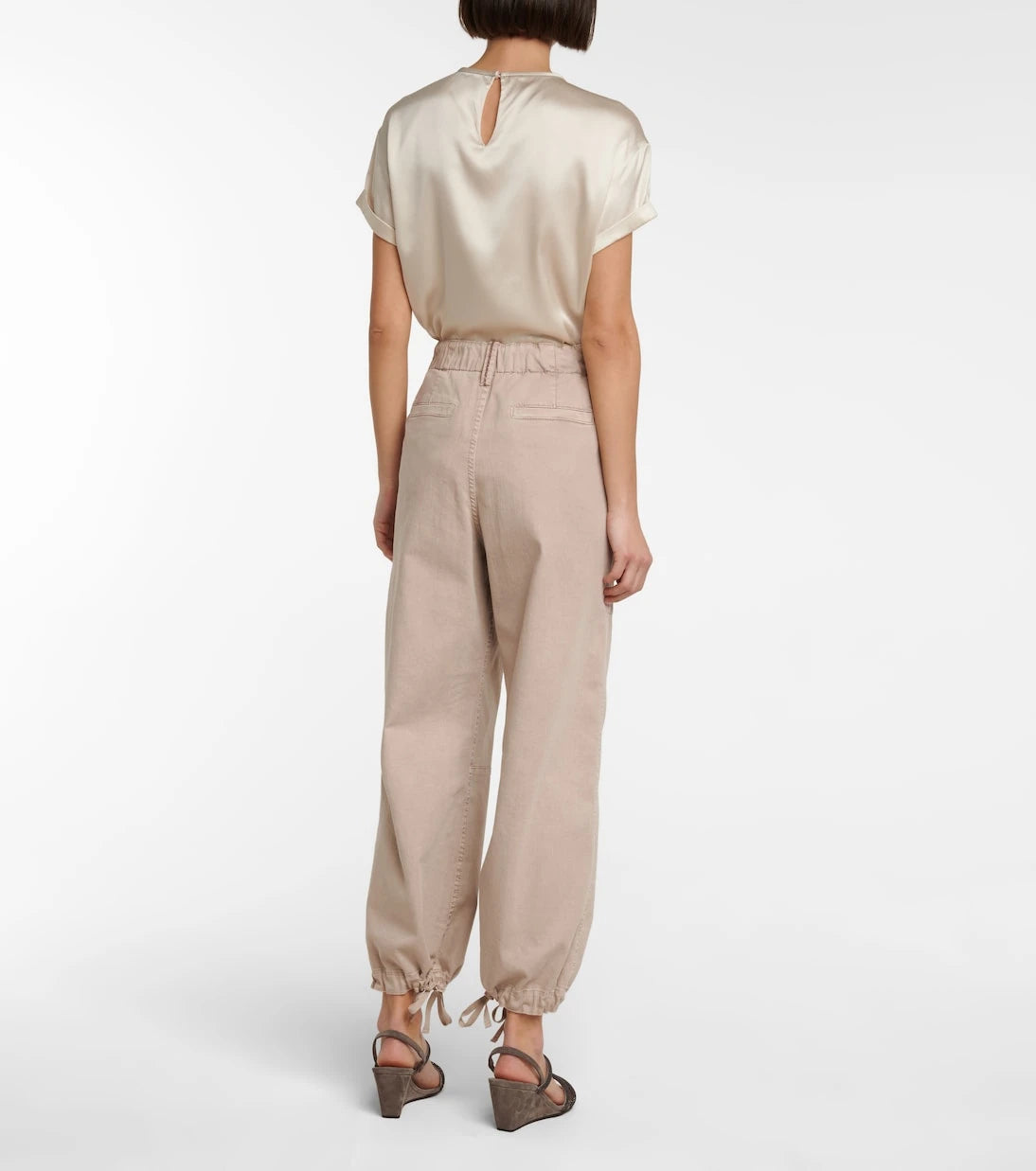 Brunello Cucinelli - High-rise wide-leg pants