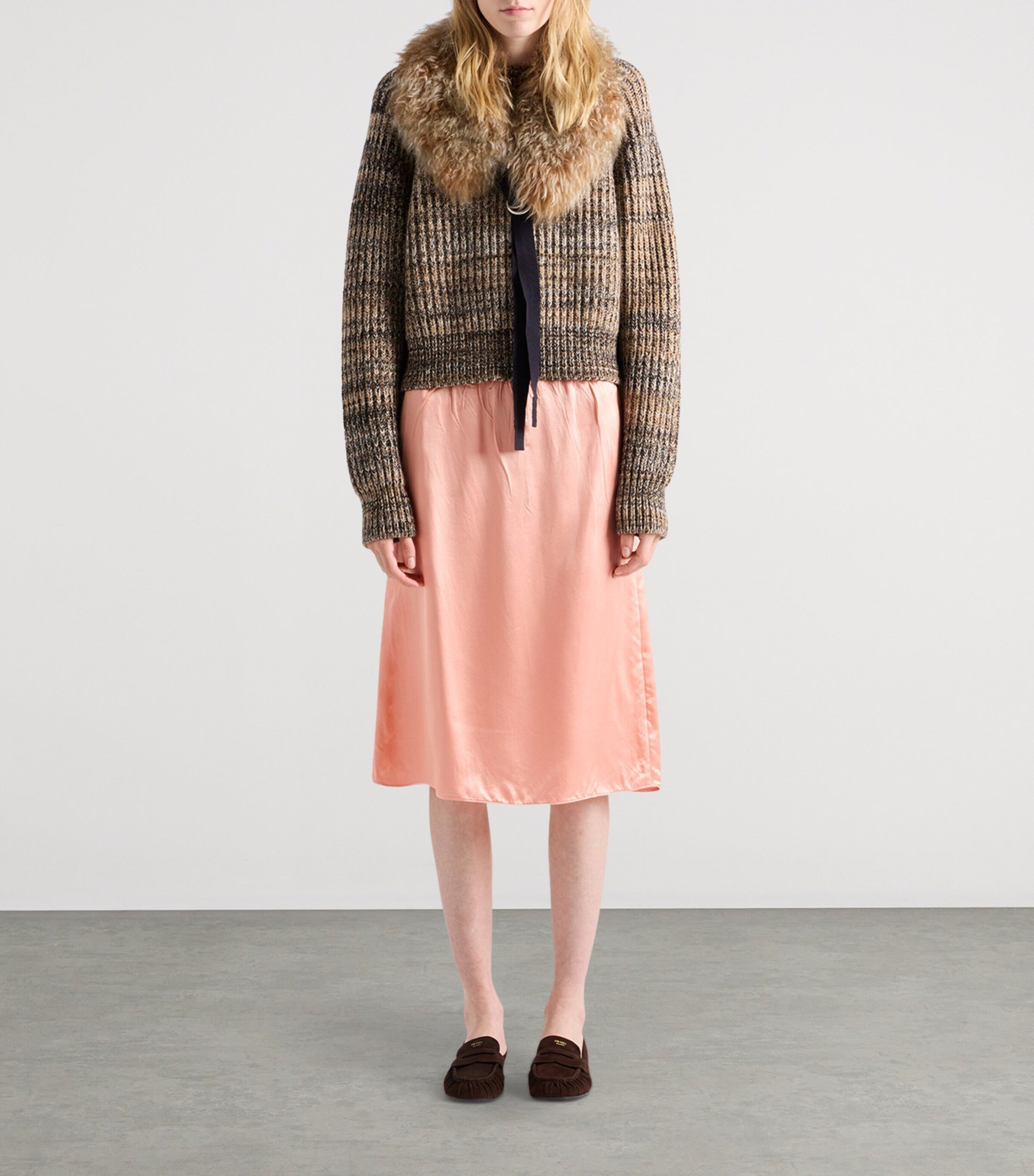 Prada Brown Wool-Cashmere Sweatshirt