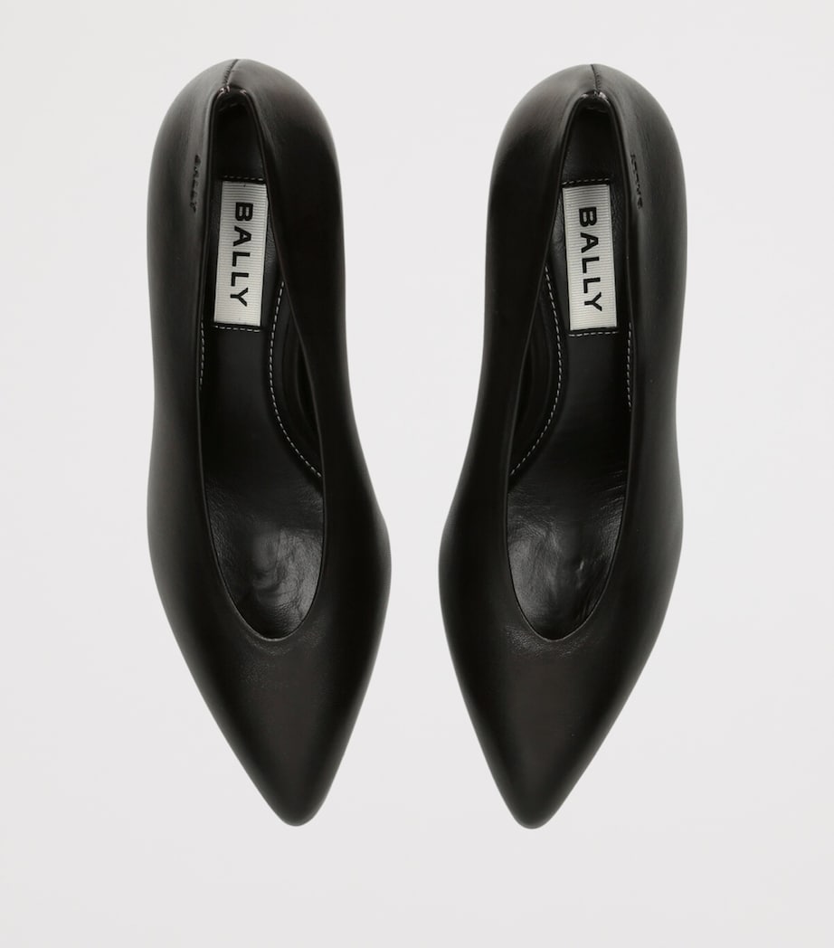 Bally Black Leather Aline Pumps 55