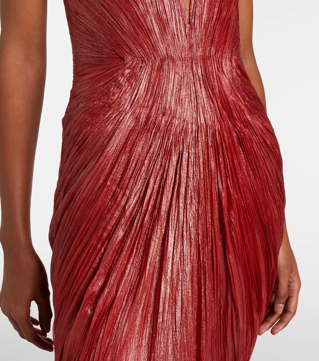Maria Lucia Hohan - Cecilia draped silk muslin bustier gown