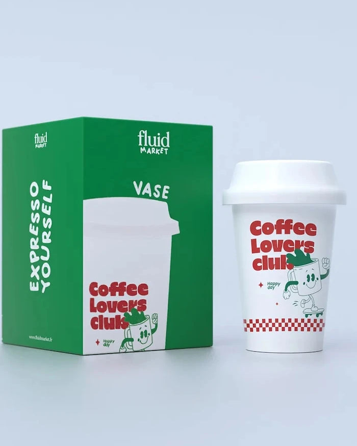 Fluid Market Cup of Coffee Dekoratif Vazo