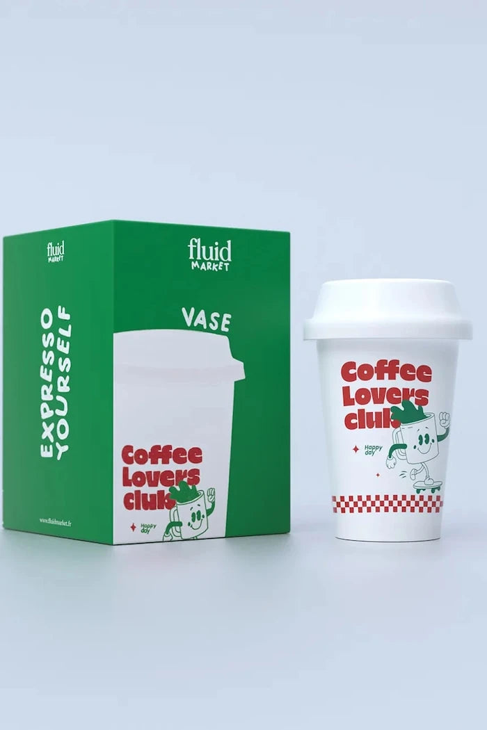 Fluid Market Cup of Coffee Dekoratif Vazo