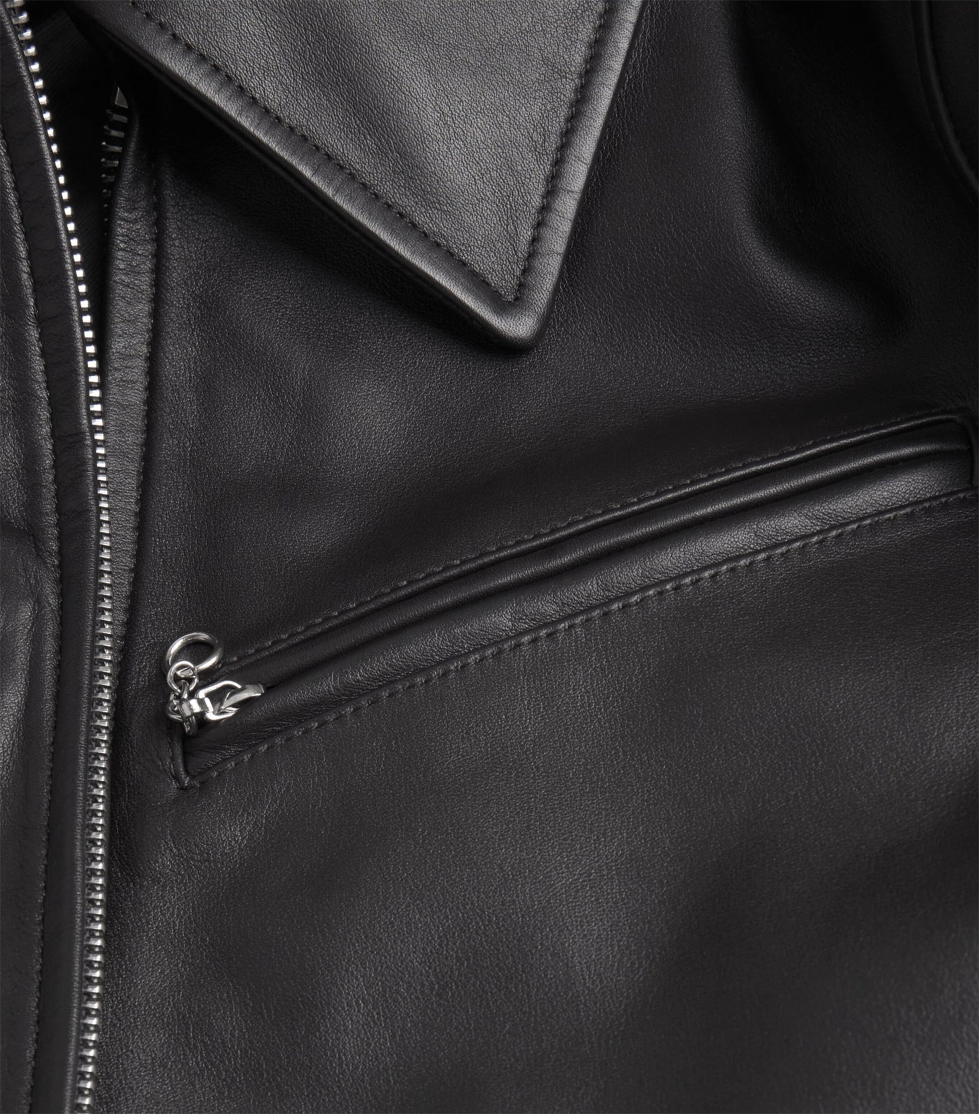 Brown Boxy Leather Jacket