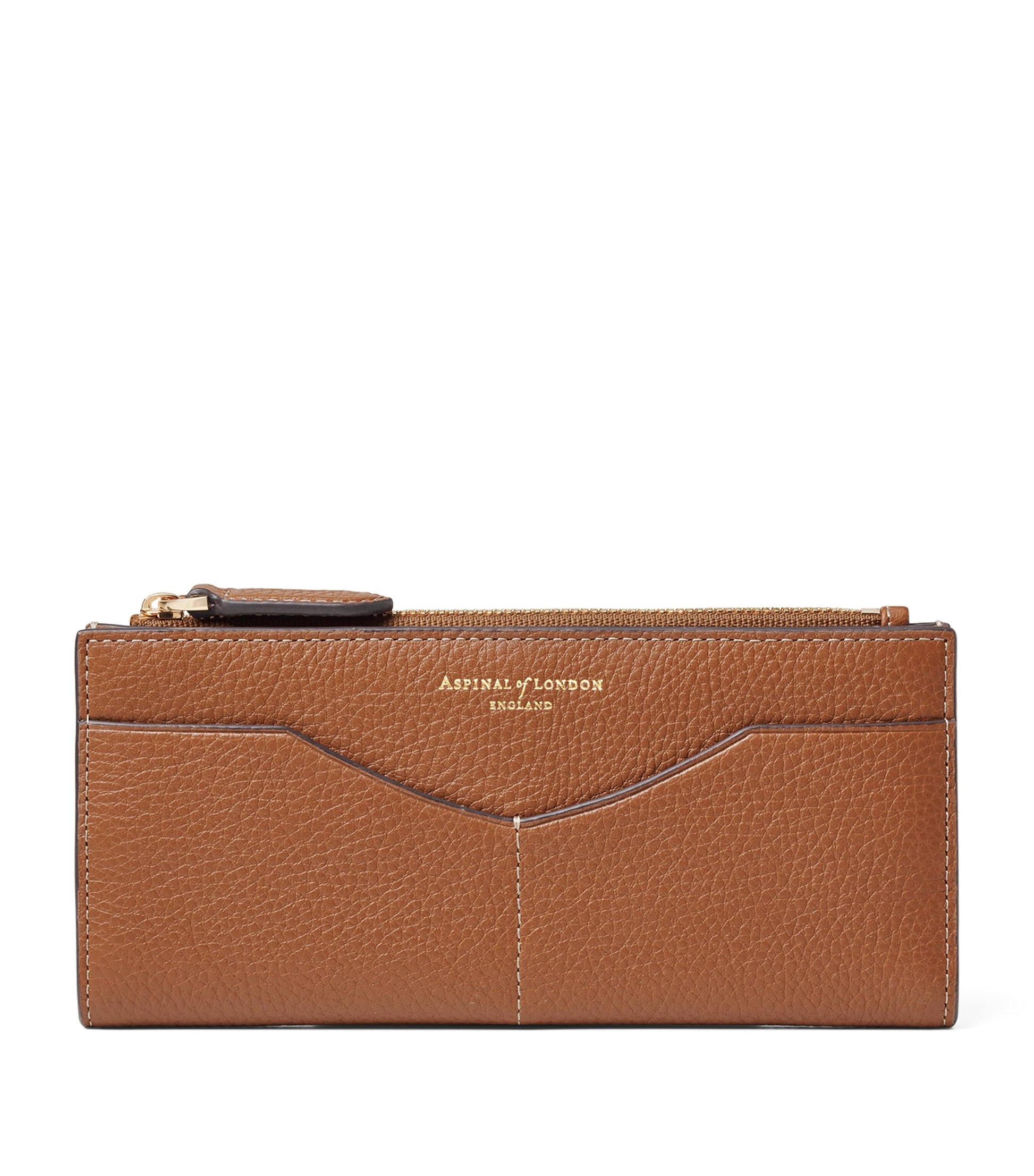 Aspinal Of London Brown Large Leather Hudson Purse