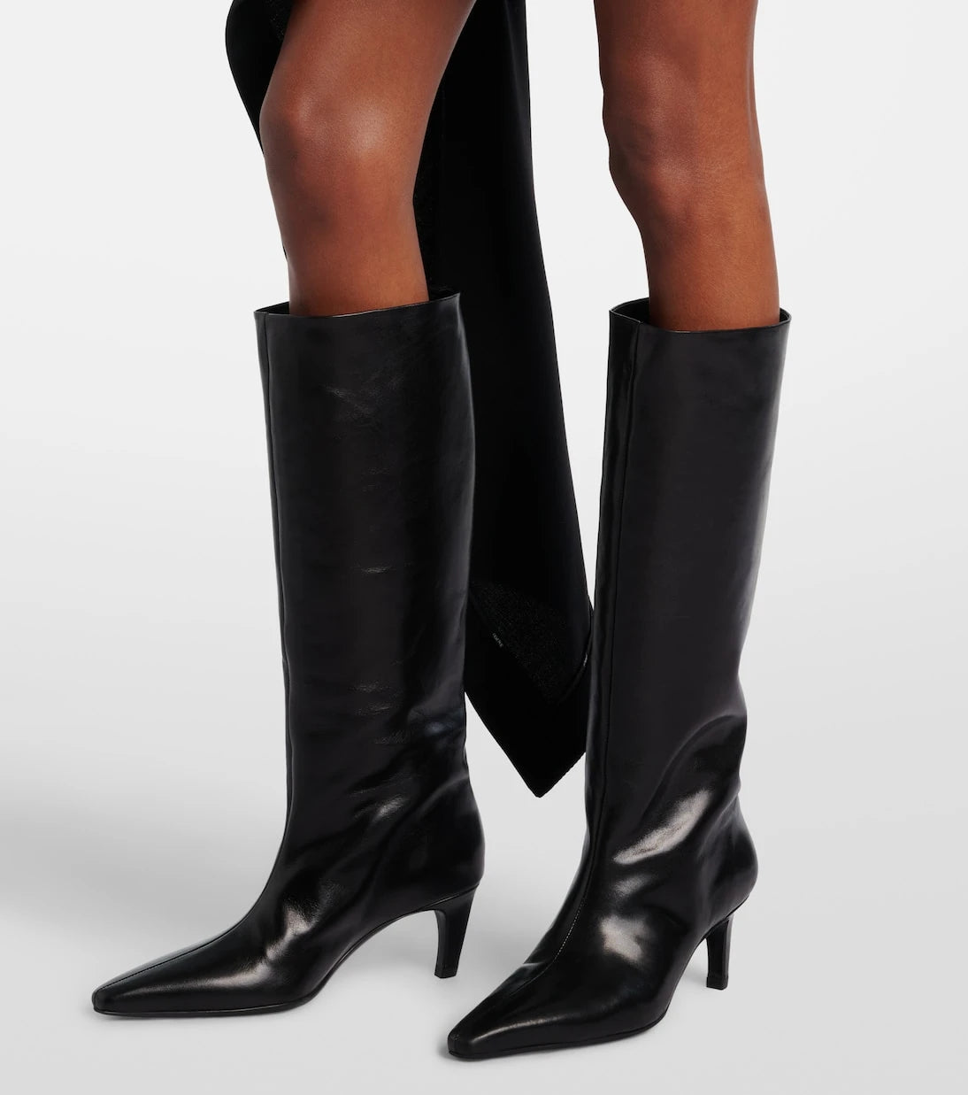 JUDE - Cave leather knee-high boots