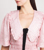 GANNI Pink Check Mini Dress