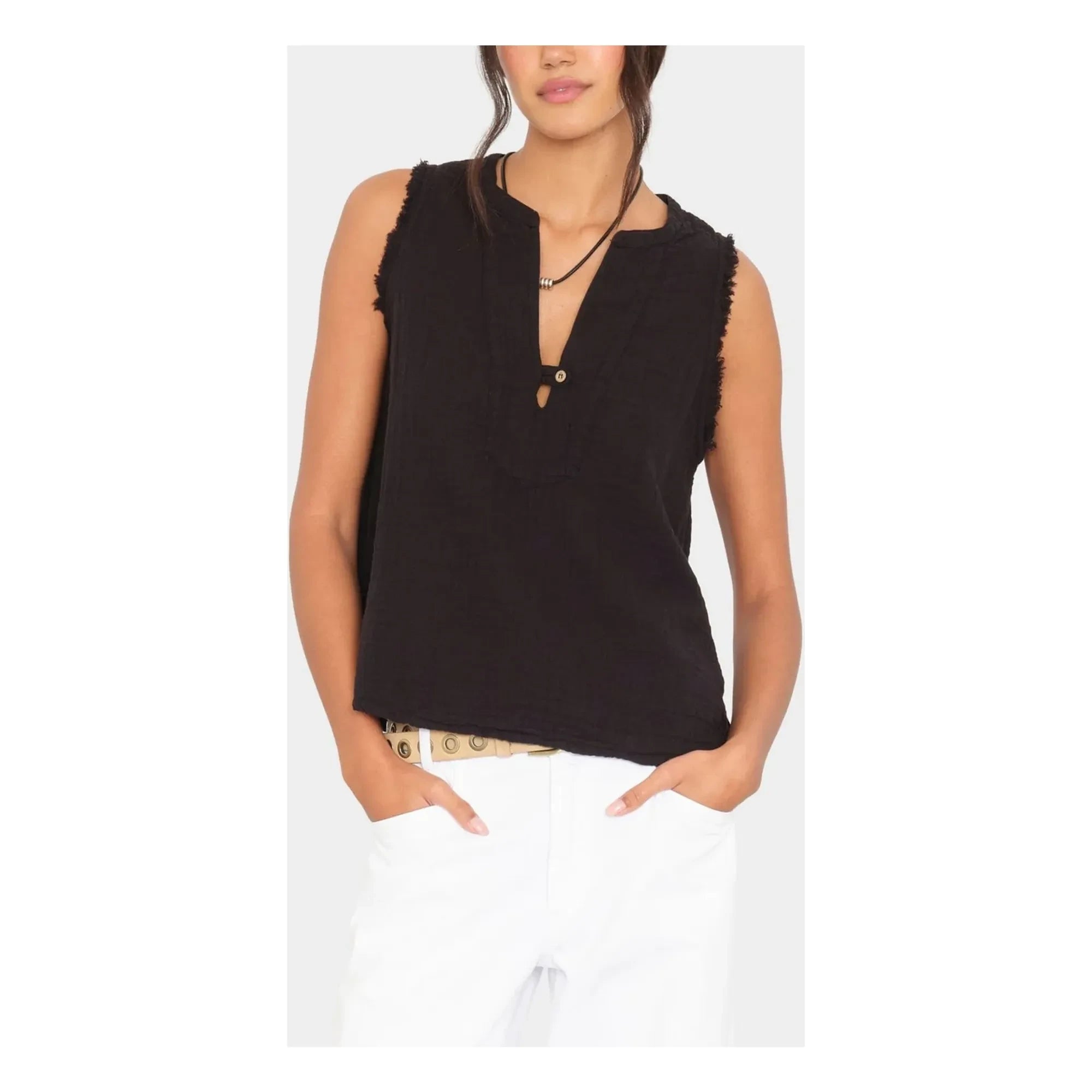Xirena - Portia Cotton Top | Black