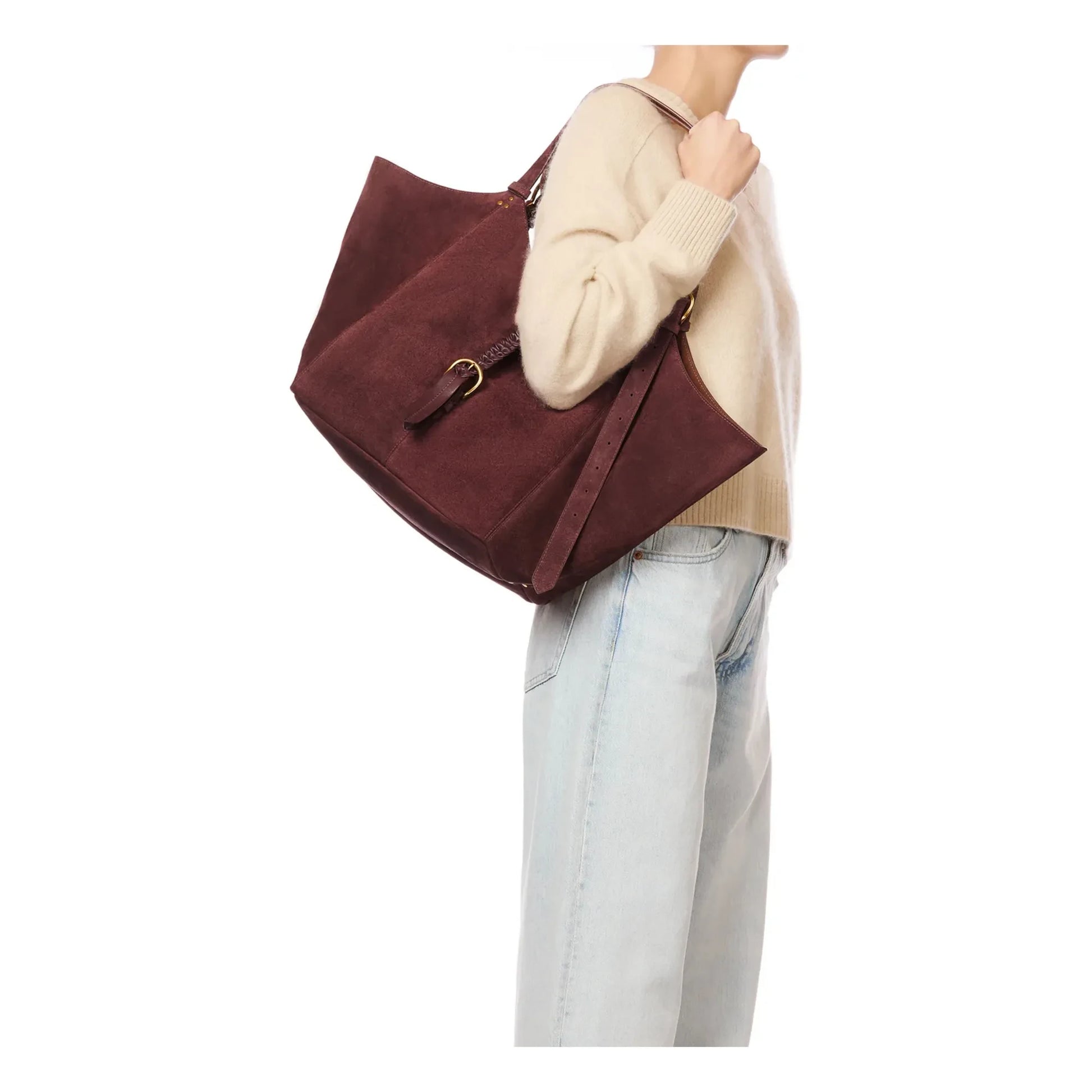 Jérôme Dreyfuss - Joseph M Bag Velvet crust | Dark red