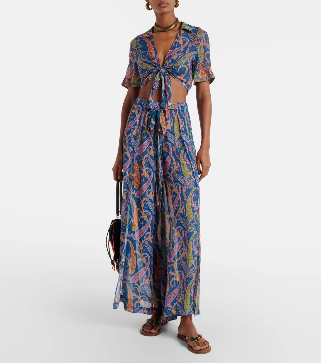 Etro - Paisley crop top