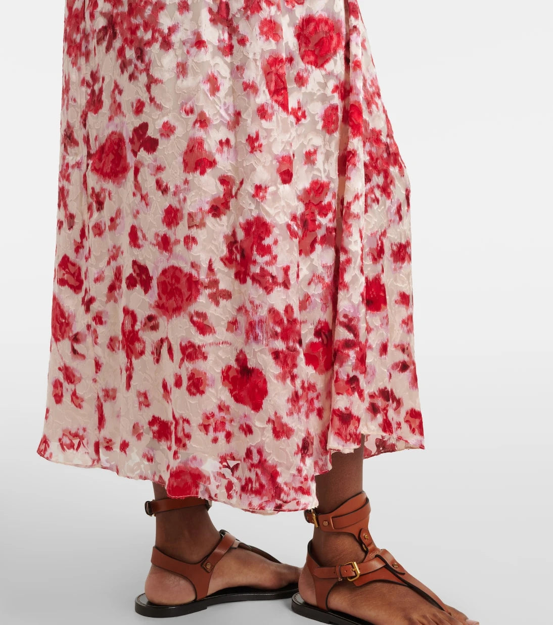 Isabel Marant - Hilza floral jacquard maxi skirt