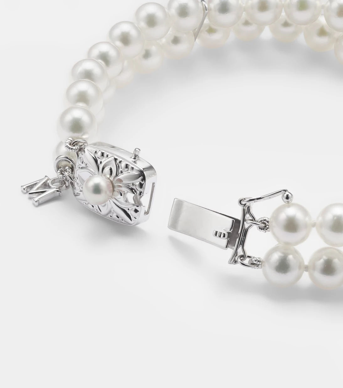Mikimoto - 18kt white gold bracelet with pearls