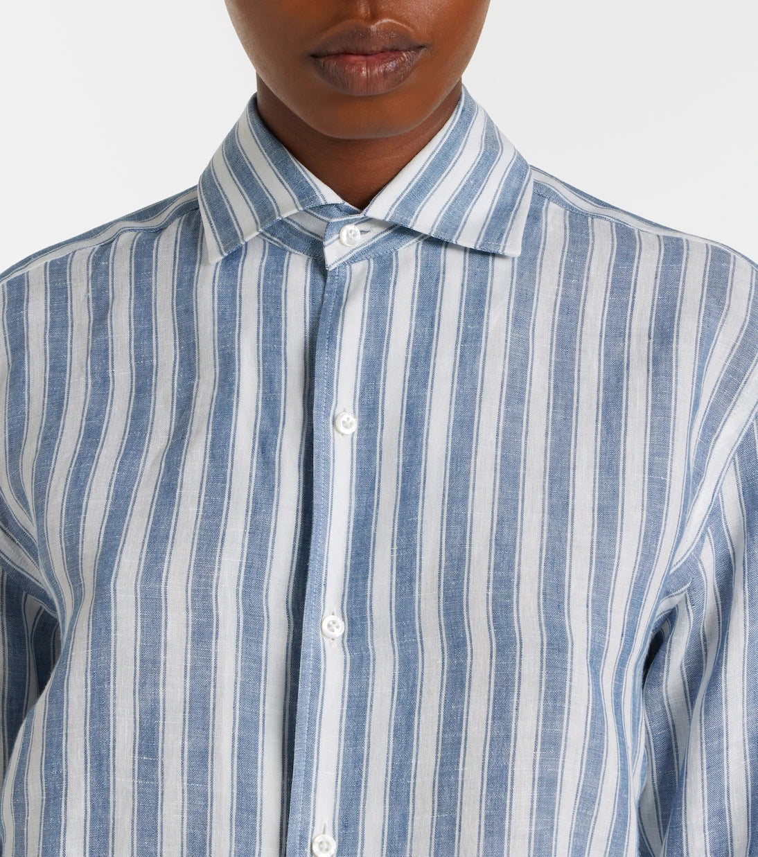 Ralph Lauren Collection - Capri striped linen shirt